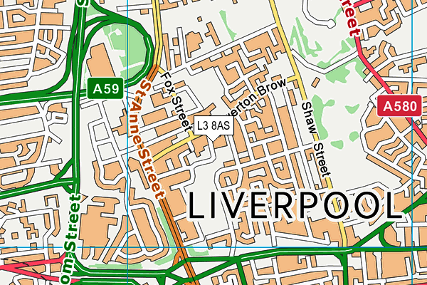 L3 8AS map - OS VectorMap District (Ordnance Survey)
