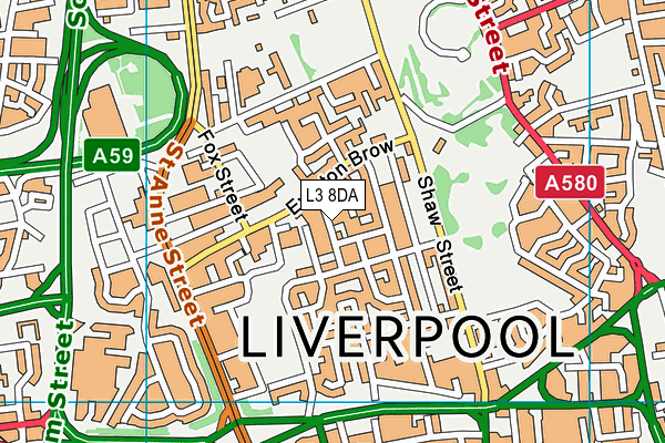 L3 8DA map - OS VectorMap District (Ordnance Survey)