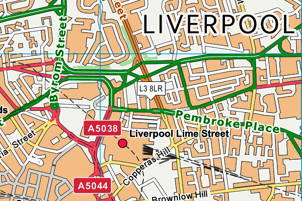 L3 8LR map - OS VectorMap District (Ordnance Survey)