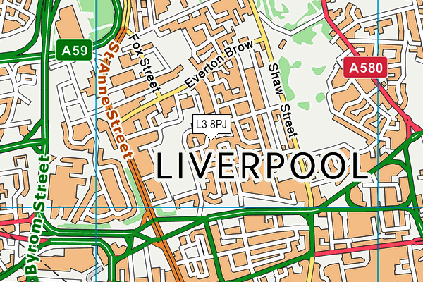 L3 8PJ map - OS VectorMap District (Ordnance Survey)