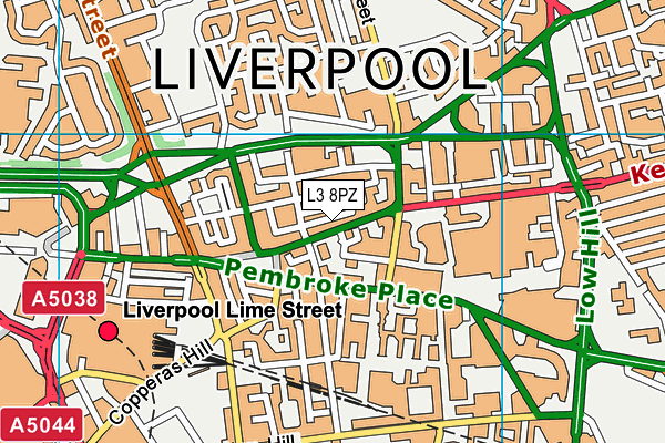 L3 8PZ map - OS VectorMap District (Ordnance Survey)