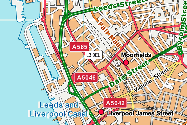 L3 9EL map - OS VectorMap District (Ordnance Survey)