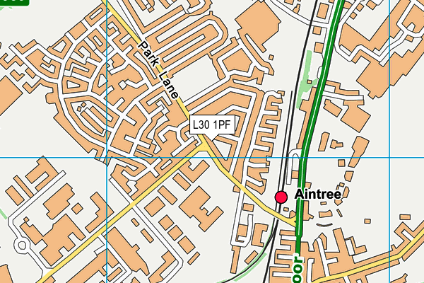 L30 1PF map - OS VectorMap District (Ordnance Survey)