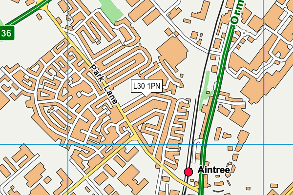 L30 1PN map - OS VectorMap District (Ordnance Survey)