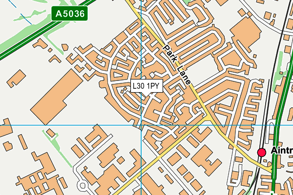 L30 1PY map - OS VectorMap District (Ordnance Survey)
