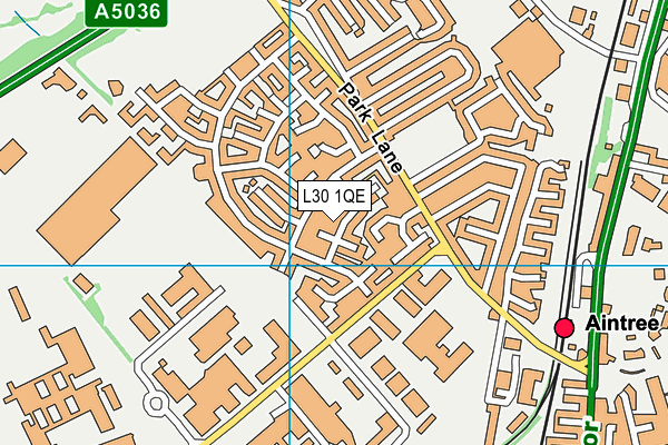 L30 1QE map - OS VectorMap District (Ordnance Survey)