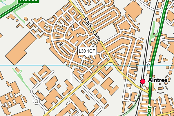 L30 1QF map - OS VectorMap District (Ordnance Survey)