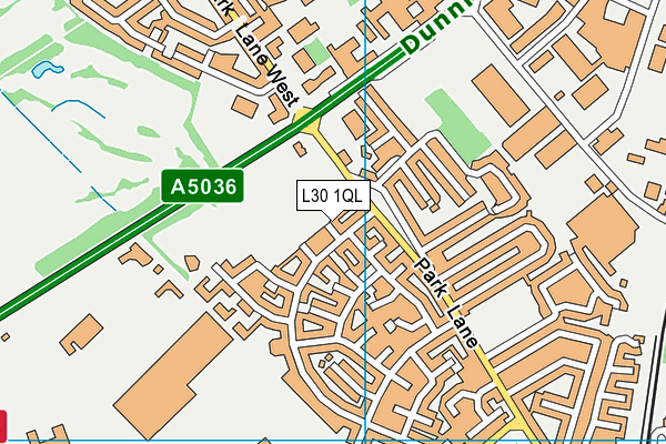 L30 1QL map - OS VectorMap District (Ordnance Survey)