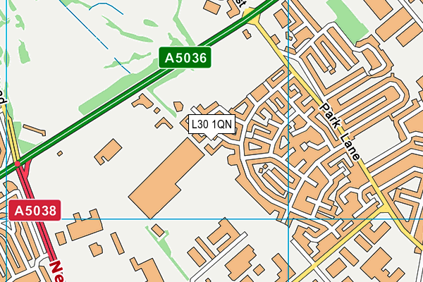L30 1QN map - OS VectorMap District (Ordnance Survey)