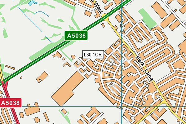 L30 1QR map - OS VectorMap District (Ordnance Survey)