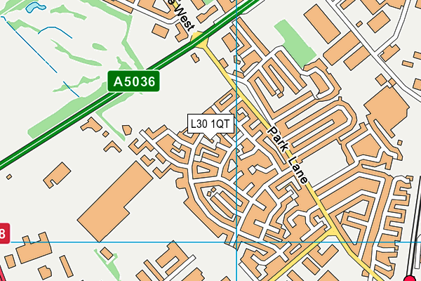 L30 1QT map - OS VectorMap District (Ordnance Survey)