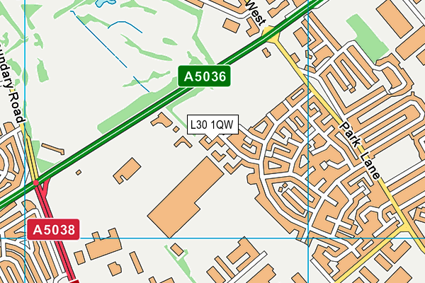 Netherton Park Neighbourhood Centre map (L30 1QW) - OS VectorMap District (Ordnance Survey)