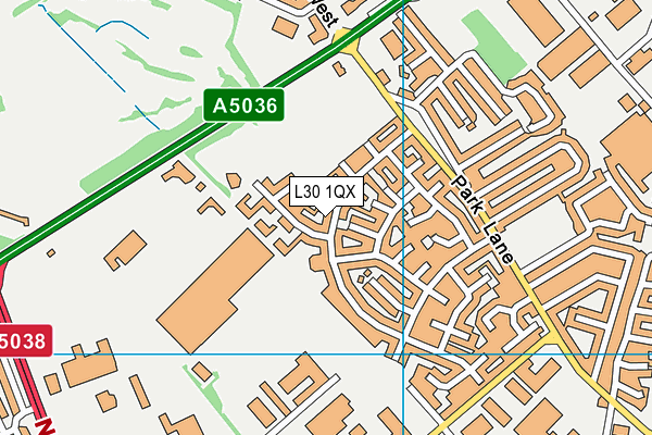L30 1QX map - OS VectorMap District (Ordnance Survey)