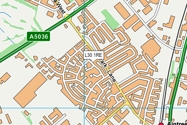 L30 1RE map - OS VectorMap District (Ordnance Survey)