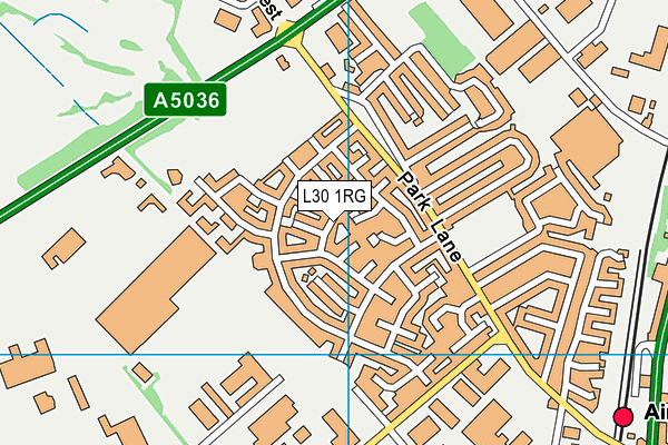 L30 1RG map - OS VectorMap District (Ordnance Survey)
