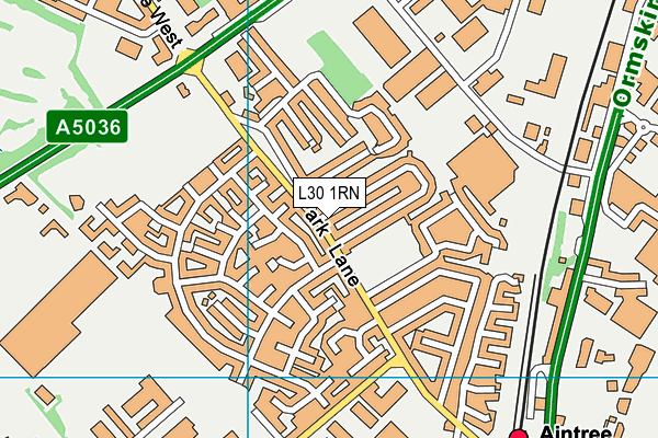 L30 1RN map - OS VectorMap District (Ordnance Survey)