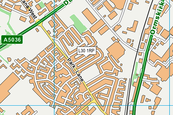 L30 1RP map - OS VectorMap District (Ordnance Survey)
