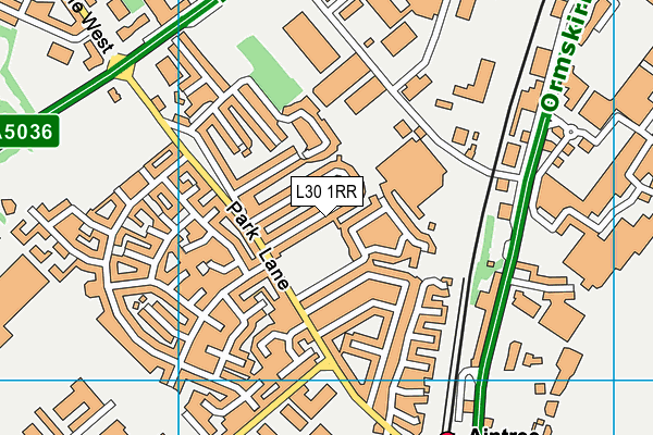 L30 1RR map - OS VectorMap District (Ordnance Survey)