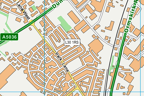 L30 1RS map - OS VectorMap District (Ordnance Survey)