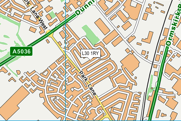 L30 1RY map - OS VectorMap District (Ordnance Survey)