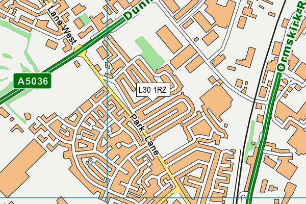 L30 1RZ map - OS VectorMap District (Ordnance Survey)
