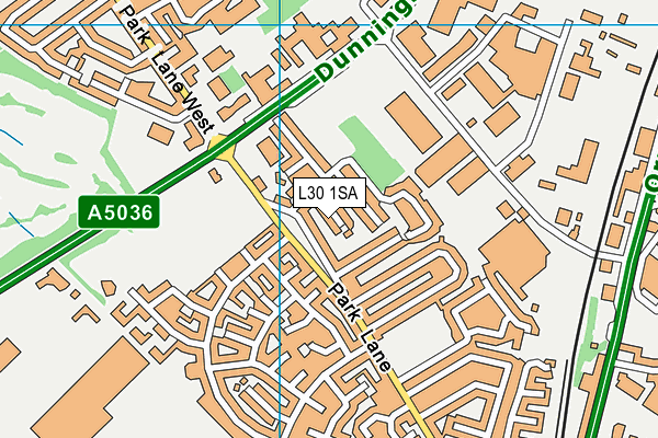 L30 1SA map - OS VectorMap District (Ordnance Survey)