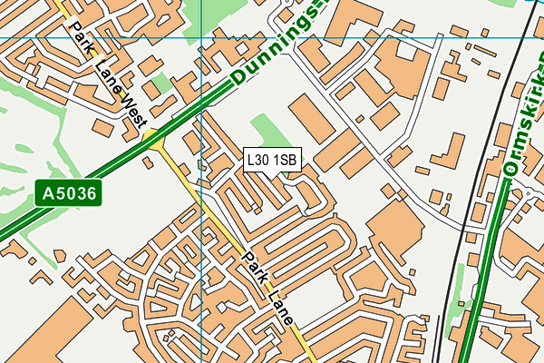 L30 1SB map - OS VectorMap District (Ordnance Survey)