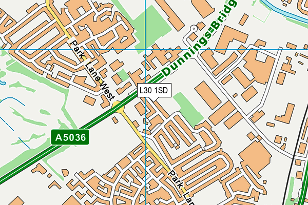 L30 1SD map - OS VectorMap District (Ordnance Survey)