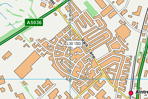 L30 1SG map - OS VectorMap District (Ordnance Survey)