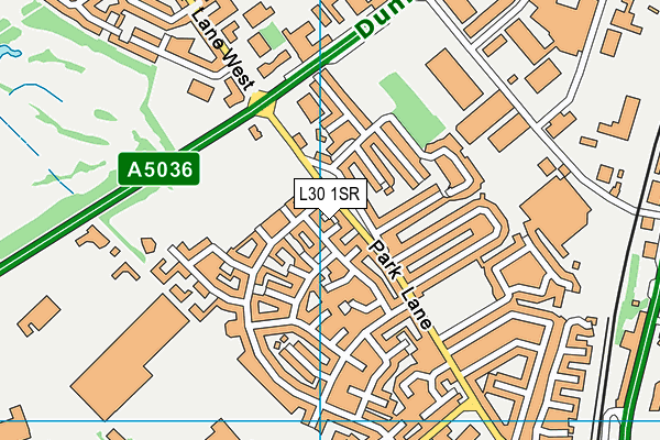 L30 1SR map - OS VectorMap District (Ordnance Survey)