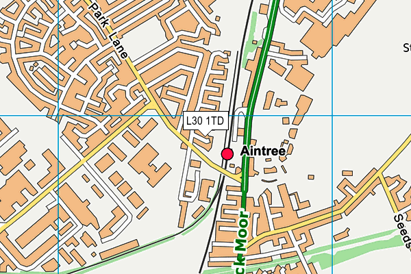 L30 1TD map - OS VectorMap District (Ordnance Survey)