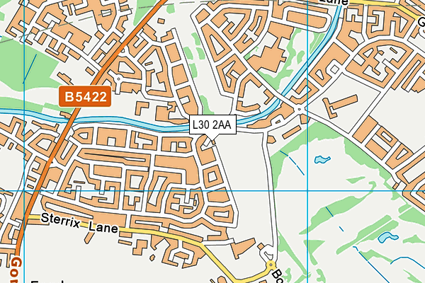 L30 2AA map - OS VectorMap District (Ordnance Survey)