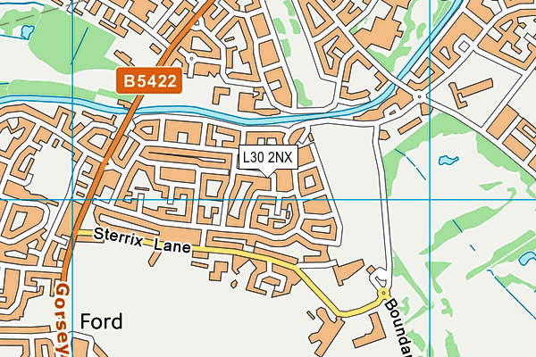 L30 2NX map - OS VectorMap District (Ordnance Survey)