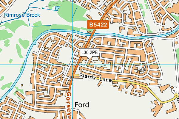 L30 2PB map - OS VectorMap District (Ordnance Survey)