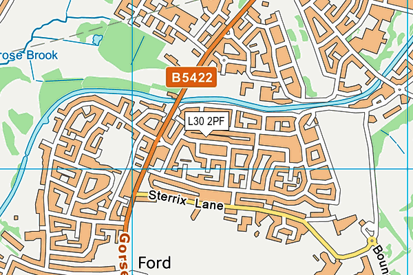 L30 2PF map - OS VectorMap District (Ordnance Survey)