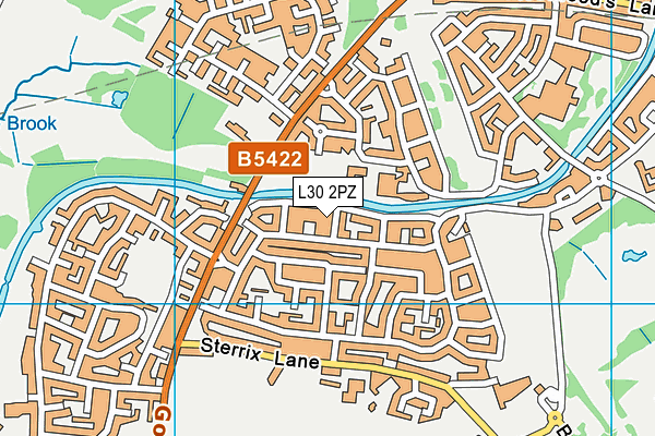 L30 2PZ map - OS VectorMap District (Ordnance Survey)
