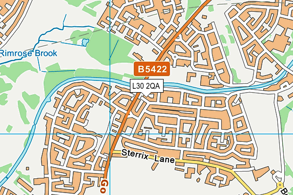 L30 2QA map - OS VectorMap District (Ordnance Survey)