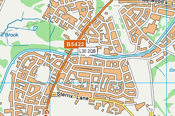 L30 2QB map - OS VectorMap District (Ordnance Survey)