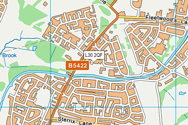 L30 2QF map - OS VectorMap District (Ordnance Survey)