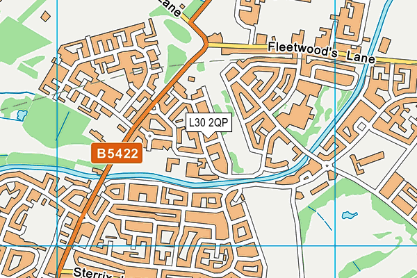 L30 2QP map - OS VectorMap District (Ordnance Survey)