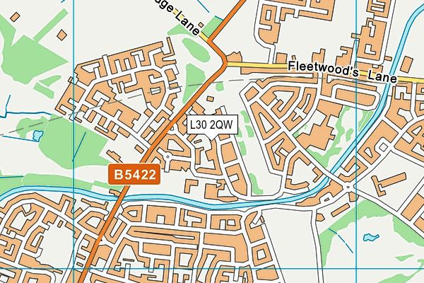 L30 2QW map - OS VectorMap District (Ordnance Survey)