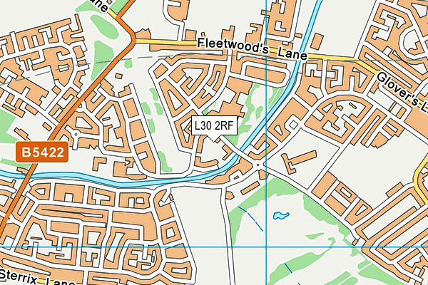 L30 2RF map - OS VectorMap District (Ordnance Survey)
