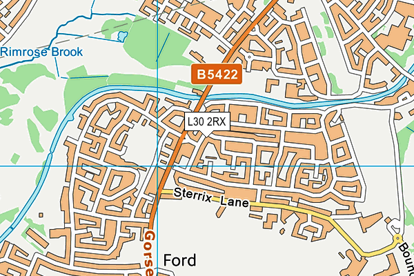 L30 2RX map - OS VectorMap District (Ordnance Survey)
