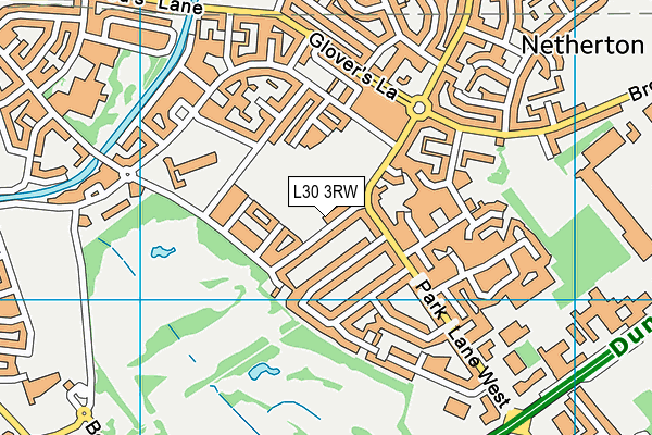 L30 3RW map - OS VectorMap District (Ordnance Survey)