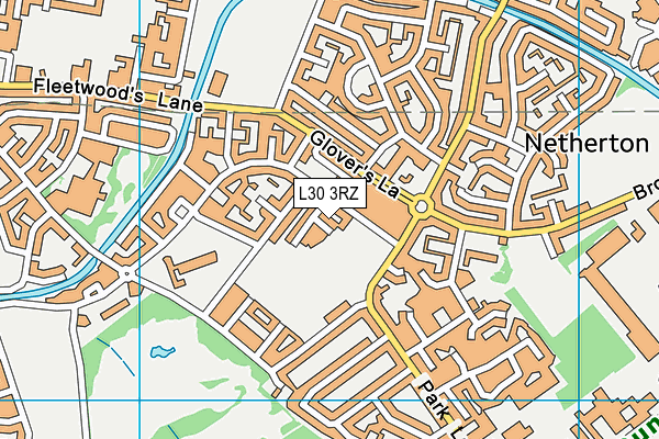 L30 3RZ map - OS VectorMap District (Ordnance Survey)