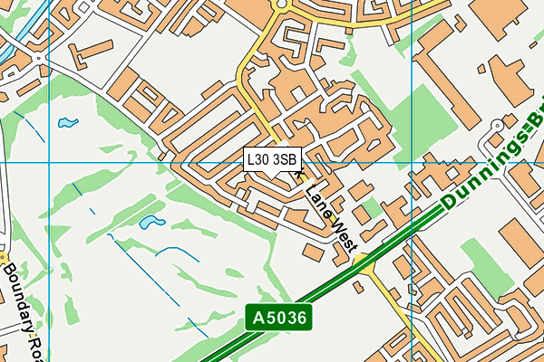 L30 3SB map - OS VectorMap District (Ordnance Survey)