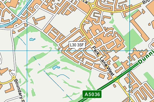 L30 3SF map - OS VectorMap District (Ordnance Survey)