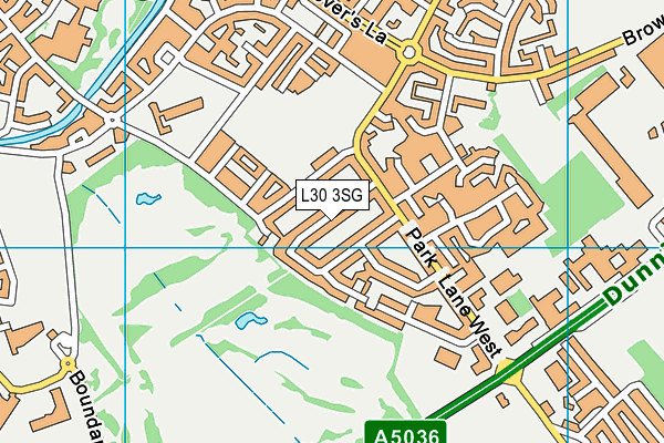 L30 3SG map - OS VectorMap District (Ordnance Survey)