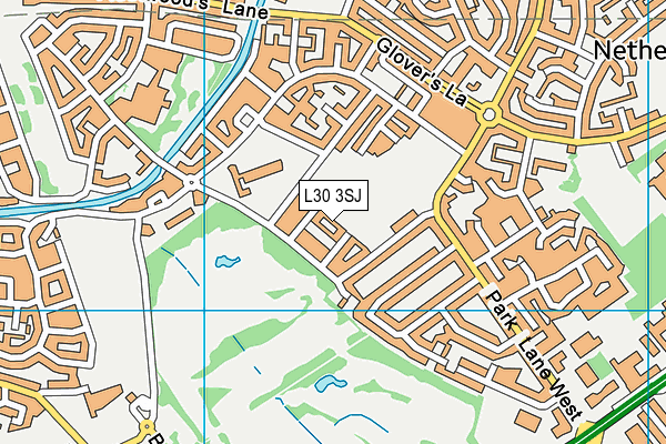 L30 3SJ map - OS VectorMap District (Ordnance Survey)