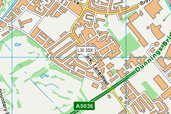 L30 3SX map - OS VectorMap District (Ordnance Survey)